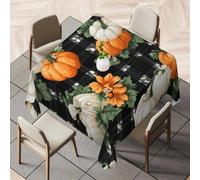 Tizhweqo 3D Thanksgiving Table Cloth Rectangular 140x280 cm, Autumn Table Cover Machine Washable Wipeable Water Resistant Tablecloth for Kitchen Dining Party 55x110 in Q.P29