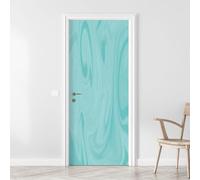 Tizhweqo Marble Door Stickers for Interior Doors Green Pattern 3D Door Decals Self Adhesive Door Mural Fridge Sticker Poster Art Wall Paper for Home Decor 77x200 cm b334