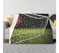 Tizhweqo Soccer Field Printed Blanket, 3D Sports Fluffy Fleece Flannel Throw Blanket Lightweight Soft Warm Blankets for Couch Sofa Bed Travel Bedroom Decor 200x240 cm 2041p