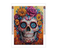 TIZK Strange Skeleton Diamond Painting Kits for Adults,5D DIY Day of The Dead Diamond Art Kits for Beginners,Crystal Picture Diamond Arts Gift for Home Wall Decor 12x16 inch