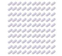 [Tizuqe] 100 Pack Cartoon Pattern Slip Over Disposable Shoes for Clinic Lab Events, Blue and White Rabbit, L~XL A