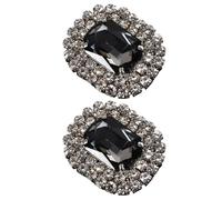 [Tizuqe] 2 Pcs Removable Shoe Decoration Clip Wedding Bride Crystal High Heel Bag Hat Charm Buckle Shoe Accessories Shoes Decoration, Color Ten, L~XL A