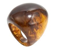 [Tizuqe] Artistic handcrafted resin ring with marble swirl design. Comfort Fit Suitable for stackable jewelry and everyday wear. Wide band statement