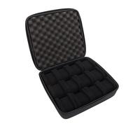 Tizuqe Drop-resistant 12 Slot Watch Carrying Case Storage Box for Wristwatch Soft Interior Container Shockproof Dustproof EVA Case Shockproof Design