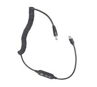 Tizuqe Electric Control Power Lines USB C to 5.5x2.1mm Featuring Digital Display for Routers Speakers & Emergencies Equipment Monitor Power Cable