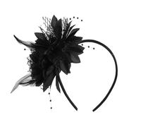 [Tizuqe] Festival Feather Headband Dance Event Costume Hair Band Flower Decoration Hair Hoop 1920s Themed Event Dress Up Carnival Party Headwear