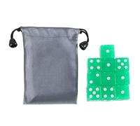 Tizuqe Game Playings Square Block Math Teaching Educational Toy Dices Small Colorful Acrylic Six Sided Cubes with Dots Transparent Set