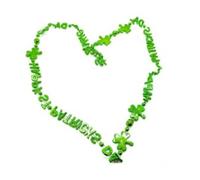 Tizuqe Irish Celebration Necklace, Patrick's Day Necklace, Irish Festival Atmosphere, Celebration Decoration, Party Supplies, Good Luck Accessories, Free Size