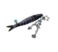 Tizuqe Lovely Fish Pendant Statement Bag Ornament Texture Great for Dating and Social Event Outdoor Fishing Keychain Accessory