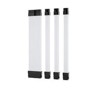Tizuqe PC Power Supply Sleeved Cable Extension Set 30CM 24Pin PCIE GPU 8Pin CPU 4+4Pin Extensions with Combs Set PC Extensions