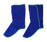 Tizuqe Professional Welder Spats Shoe Protector Heat Resistant Abrasion Resistant Welding Machine Foot Cover Work Foot Cover, blue, L~XL A