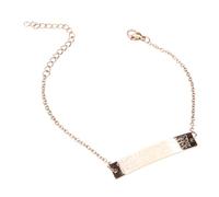 [Tizuqe] Stainless Steel Faith Elegant Arabic Calligraphy Ayaturkursi Charm Bangle Jewelry Stainless Steel Wrist Chain Accessories, フリーサイズ