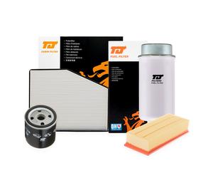 TJ Filters Service Kit Air + Fuel + Oil + Cabin Pollen Filter Fits Audi A6