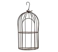 TJ Global 2-Plant Iron Birdcage Hanging Planter, Metal Wire Flower Pot Basket Wrought Iron Plant Stands for Plants, Flowers, Garden, Patio, Balcony Outdoor and Indoor Décor