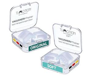TJ-Motion Bundle - Be in Balance Regular & Soft - Jaw Relaxation & Vagus Nerve Workout - Support for Jaw Pain Shoulder Neck Back Stress & Anxiety - Box Included - BPA Free.