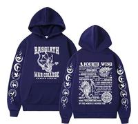 TJ-Sheenbo Fourth Wing Hoodie - Basgiath War College Graphic Pullover for Men & Women Sweatshirt (navy blue,XXL)