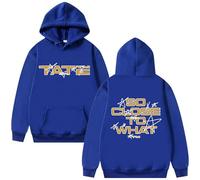 TJ-Sheenbo Singer Tate McRae So Close To What Graphic Hoodie,Men's & Women's Long Sleeve Sweatshirt (XS,blue)