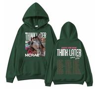 TJ-Sheenbo Tate Mcrae The Think Later World Tour 2024 Graphic Hoodie,Men's & Women's Long Sleeve Sweatshirt (S,green)