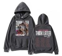 TJ-Sheenbo Tate Mcrae The Think Later World Tour 2024 Graphic Hoodie,Men's & Women's Long Sleeve Sweatshirt (M,dark grey)