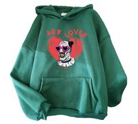 TJ-Sheenbo Terrifier Movie Series Hooded Sweatshirt - Halloween Unisex Clothing - Horror Themed Apparel (green,XXL)