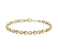 TJC 925 Sterling Silver Infinity Bracelet for Women Adjustable Bracelet | 6.5-8" Infinity Symbol Gold/Silver Bracelets Extender for Womens, Birthday Anniversary Jewellery Gift for Her Daughter Wife