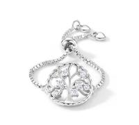 TJC 925 Sterling Silver Moissanite Adjustable Ring for Women, Fit Sizes L-T | Bolo Slider, Infinity/Tree of Life/Solitaire Diamond Look Engagement Promise Ring Fits All, Birthday Gift for Her Kids