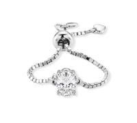 TJC 925 Sterling Silver Moissanite Adjustable Ring for Women, Fit Sizes L-T | Bolo Slider, Infinity/Tree of Life/Solitaire Diamond Look Engagement Promise Ring Fits All, Birthday Gift for Her Kids