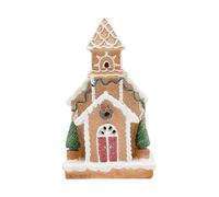 TJC Gingerbread Christmas Church Size 16x10x9 cm - Multi