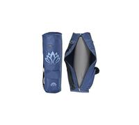 TJC Lotus Print Portable Yoga Mat Bag with Storage Pockets and Adjustable Shoulder Strap Yoga Mat Carry luggage Bag Made of 100% Polyester Durable