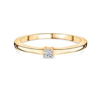TJC Luxuriant Lab Grown Diamond Sterling Silver Stackable Rings for Women | 18K Gold Vermeil or Rhodium Plated Solitaire/2/3/5 Stone/Intertwined, SI/GH Diamond, Wedding Promise Ring, Gift Box Included