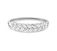 TJC RACHEL GALLEY Silver Leaf Vine Bangle for Women Size 7.5 Inches with Shinny 925 Sterling Stamped High Gloss Plain Solid