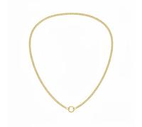 TJC Sterling Silver Chain Necklace for Women & Men - 925 Unisex 1.15mm Diamond-Cut Curb Chain with Infinity Links & Spring Ring Clasp Yellow Gold Plating, Size 18 Inch