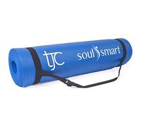 TJC Yoga Mat Non-Slip NBR - 13MM Thickness, Exercise Mat for Home Gym, Eco Friendly Training Mat, High Density Travel Yoga Mat with Carrying Strap for Yoga, Pilates and Fitness, 188x61x1.3 Cm