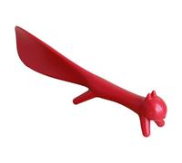 TJCGCKK Creative Squirrel Shape Shoe Horn, Portable Short Handle Shoehorn, Unique Small Shoe Lifter, Lazy Shoe Helper for Men Women (Red)