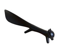 TJCGCKK Creative Squirrel Shape Shoe Horn, Portable Short Handle Shoehorn, Unique Small Shoe Lifter, Lazy Shoe Helper for Men Women (Black)