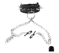 TJCGCKK Nipple Clamps Necklaces with Chain for Women Sexy Nipple Ring with Necklaces Adjustable Nipple Noose Fake Nipple Ring Non Piercing Nipple Jewelry