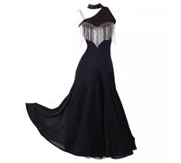 TJDWPRRD Ballroom Competition Dresses for Ladies Waltz Flamenco Dance Performance Skirt Beaded Tango Foxtrot Dancewear,A,XXL