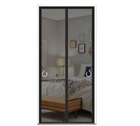 TJDWPRRD Indoor Screen Front Door with Magnetic Closure Kitchen Bedroom Mesh Curtain Hands Free Folding Net Partition Doors,B,37.4x74.8in