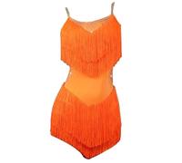 TJDWPRRD Latin Dance Competition Dresses for Women Cha Cha Tango Performance Costumes Rhinestones Ballroom Dancing Outfit,B,L