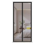 TJDWPRRD Magnetic Door Screen for Living Room Patio Self Closure Balcony Front Door Net Hands-Free Entry Mesh Curtain,A,110x220cm