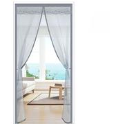 TJDWPRRD Magnetic Front Door Screen Kitchen Car Garage Invisible Mesh Curtain Self Magnetic Closure Screen Door Mesh,Gray,100x200cm