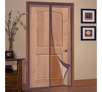 TJDWPRRD Magnetic Screen Door for Bedroom Winter Doorway Thermal Insulated Door Curtain Transparent Partition Panel Curtain,A,100x220cm