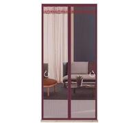 TJDWPRRD Magnetic Screen Door Self Sealing Breathable Invisible Mesh Curtain Double-Sided Opening Screen for Indoor House,Brown,0.8x1.9m