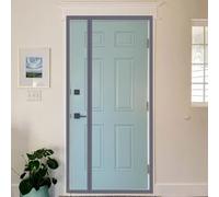 TJDWPRRD Magnetic Thermal Insulated Door Curtain for Bedroom Transparent Door Curtain Winter Doorway Automatic Closing,A,90x230cm