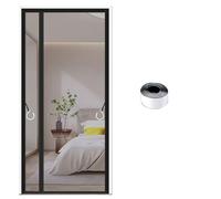 TJDWPRRD Mesh Partition Curtain Outdoor Balcony Magnetic Screen Door Hands Free Net Screen Door for Bedroom Dining Room,A,33.46x74.8in