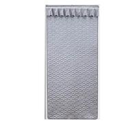 TJDWPRRD Outdoor Insulated Panel Curtain, Heavy Duty Mesh Screen Doors Grey Door Curtain for Patio Dining Room Easy Install,A,80x190cm