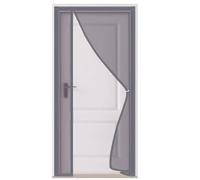 TJDWPRRD Self-Sealing Net Curtain Magnetic Screen Door for Patio Sliding Door Bedroom Balcony Mesh Outdoor Partition,Grey,2.62x6.89ft