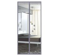 TJDWPRRD Transparent Insulated Curtain for Kitchen Patio Heavy Duty Mesh Clear Partition Screen with Magnetic Easy Install,A,1x2.15m