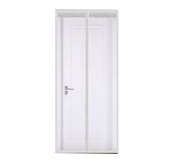 TJDWPRRD Transparent Insulated Curtain with Magnetic Bedroom balcony Door Screen Self-Closing Hands Free Patio Clear Cover,A,5.58x7.22ft