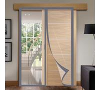 TJDWPRRD Transparent Thermal Insulated Bedroom Doorway Cover Indoor Door Curtain for Balcony Kitchen Magnetic Screen Door,A,95x210cm